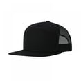 thumbnail image 1 of Square Flat Visor SNAP 7 Panel Mesh Back Trucker Snapback Hat, 1 of 5