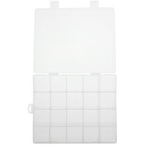 UPKOCH 3Pcs Plastic Bead Organizer Box for Jewelry Making in Transparent Multi-Grid