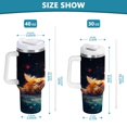 thumbnail image 3 of DIXRUYEE Steel Water Bottles Tumbler Creative Cosmic Cat Dreams Pattern 40oz/30oz, 3 of 9