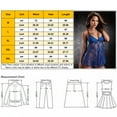 thumbnail image 3 of Conjuntos de Lencería Gibobby Vestido de dormir de flores de encaje sexy para mujer Vestido de seda Lencería Camisón Ropa interior con copa Azul L, 3 of 5