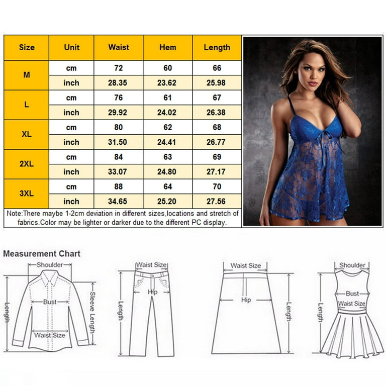 ZMHEGW Lingerie For Women Hot Ladies See Through Sleepwear Lace Night Dress  With Thong