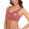 thumbnail image 4 of ManxiVoo Wireless Comfort Bras Full Coverage Minimizer with Adjustable Straps and Side Support for Everyday Wear Smooth T-Shirt Design L Size Light Pink, 4 of 7