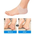 thumbnail image 2 of Pinkiou Pair Silicone Gel Heel Protector Heel Pads Cushion for Plantar Fasciitis, Blister, Cracked Foot, 2 of 7