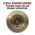 thumbnail image 5 of Primefit IC1414FB6 0.25 x 0.25 in. Female NPT Industrial 6-Ball Brass Coupler, 5 of 5