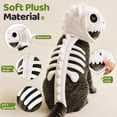 thumbnail image 6 of MIRUXO Pet Dinosaur Costume - 3D Skeleton Design Glow in the Dark | Cozy Plush 3D Halloween Cat/Dog Skeleton Costume, Realistic Dino Skeleton Costume, 6 of 16
