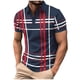 thumbnail image 1 of Pantalones Cortos Casuales de Manga Corta de Solapa de Jean con Estampado a Rayas, Camisa Transpirable de los Hombres de Verano para Diario Y Negocios, 1 of 6