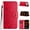 Red, variant on TECH CIRCLE For iPhone 17 (6.3", 2025) Flip Wallet Phone Case with Wrist Strap, Includes 2 Card Slots and 1 Cash Pocket, Stylish Embossed Butterfly/Flower PU Leather Protective Case, Red