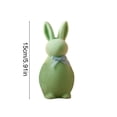 thumbnail image 2 of ddioayh Easter Bunny Figurine Spring Festive Decoration for Home Desktop Tabletop with Detailed Craftsmanship and Cultural Significance, 2 of 6