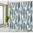 thumbnail image 4 of Ambesonne Modern Art Shower Curtain, Grunge Art Effect Print, 69"Wx75"L, Blue Grey, 4 of 4