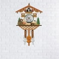 thumbnail image 5 of Cuckoo Cuckoo Wall Clock Chime Alarm Clock Retro Clock Wooden Living Room Clock, 5 of 5