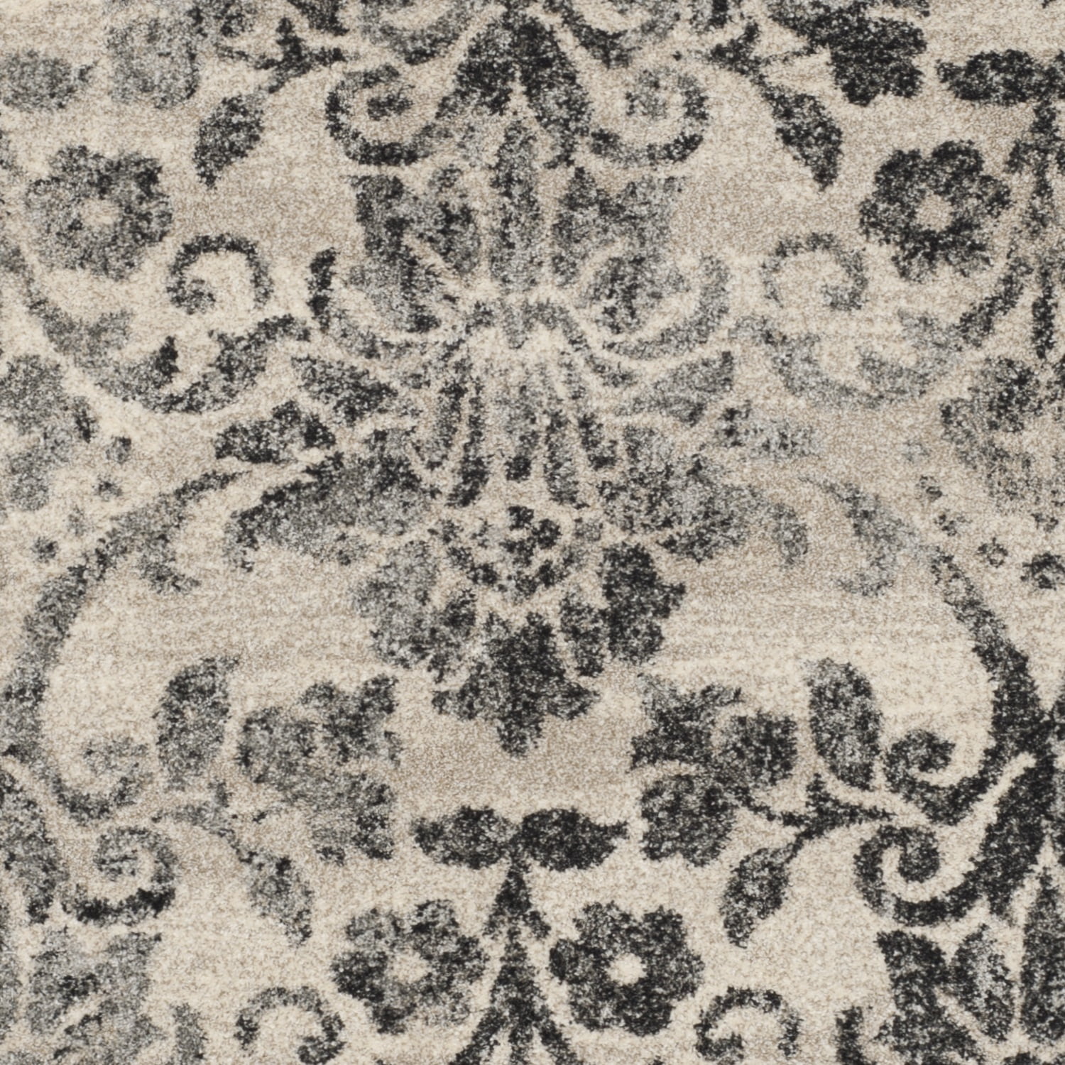SAFAVIEH Retro Hyram Damask Area Rug, Cream/Grey, 2'6" x 4'