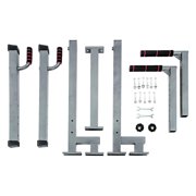 BalanceFrom Multi-Function Dip Stand, Steel, 500-Pound Capacity, Gray, Exercise Power Stand