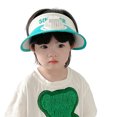 thumbnail image 2 of Mdesiwst Summer Children Sun Hat with Mini Cooling Fan Empty Top Wide Brim Visor Hat Hiking Travel Sunscreen Hat Girls Boys Outdoor Sun Protection Accessories, 2 of 7