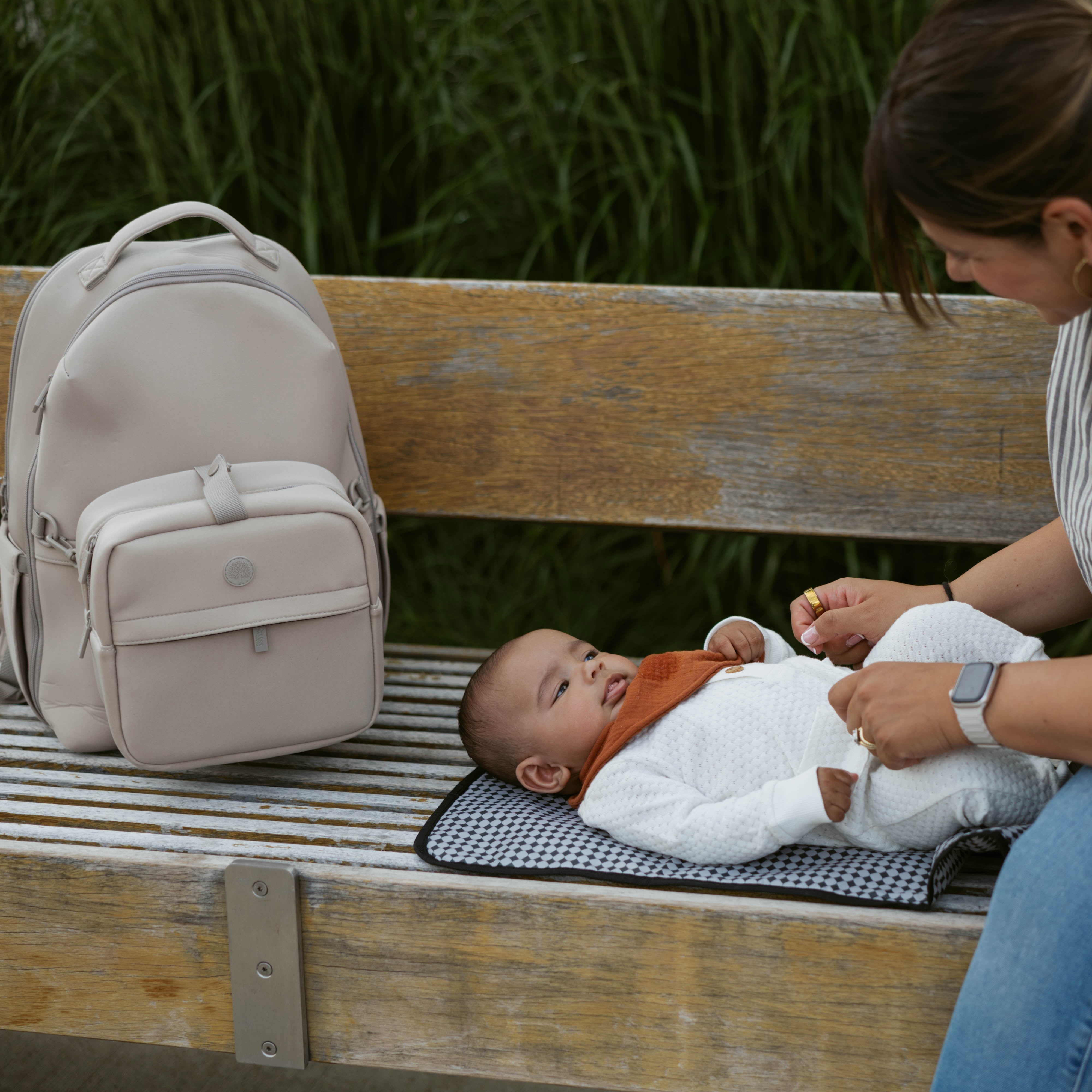 Parker Baby Co. Drift Neoprene Diaper Backpack - Black
