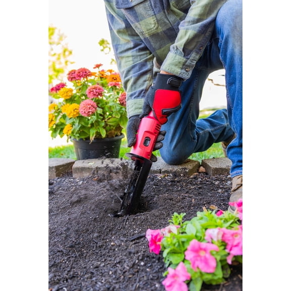 Rotoshovel Powered Handheld Shovel with Auger & Safety Shutoff for Gardening, Landscaping & Planting - 12 Volt Battery