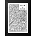 thumbnail image 2 of Schlabach, Sue 13x18 Black Modern Framed Museum Art Print Titled - Inverted Paris Map, 2 of 5