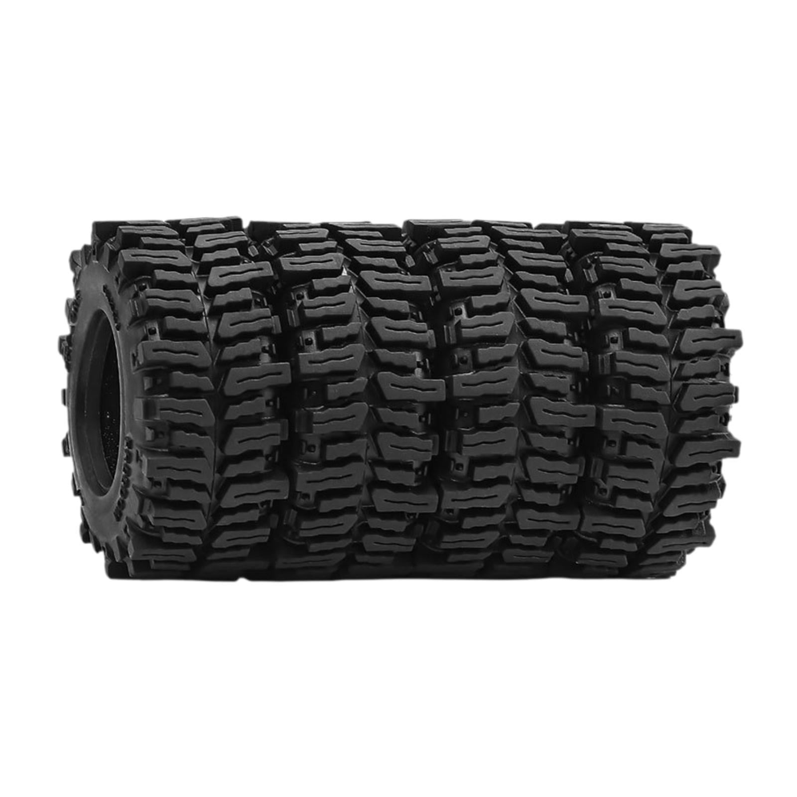 TISHITA 4 Pcs Pneus de Crawler Pièces 1/18 Pneus de Voiture RC pour Jouets Télécommandés TRX4M