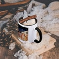 thumbnail image 5 of 3dRose, The Kiss of Judas by Fra Angelico, 11oz Two-Tone Black Mug, 5 of 7