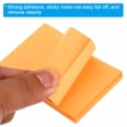 thumbnail image 4 of Notas adhesivas fluorescentes Uxcell de 3" x 2", blocs de notas autoadhesivos de 100 hojas/pad, naranja, paquete de 12, 4 of 5