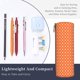 thumbnail image 3 of Disketp Orange And White Polka Dot Estuche Organizador de Lápices de Cuero, Estuche de Oficina con Cremallera para Bolígrafo y Lápiz, 3 of 6