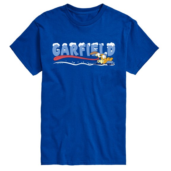 Garfield - Sled - Men's Short Sleeve Graphic T-Shirt