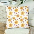 thumbnail image 3 of MKHERT Colorful Decor Sunflowers Pillowcase Pillow Protector Cushion Cover 18x18 inch,Set of 2, 3 of 3