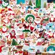 thumbnail image 1 of 100 Uds pegatinas navideñas decoraciones navideñas vinilo impermeable pegatinas de Papá Noel para niños adolescentes JAMW Sencillez, 1 of 4