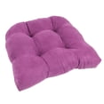 thumbnail image 1 of Blazing Needles Microsuede Rounded Back Chair Cushion, 19" x 19", Ultra Violet, 1 of 1