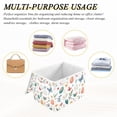 thumbnail image 6 of Yayeee Collapsible Cube Storage Bin with Lid Fabric Closet Decorative Basket with Handles, Red Easter Eggs, 6 of 7