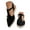 Black, variant on Wedge Sandals for Women Pointy Toe Platform Espadrilles Summer Beach Walking Slip on Shoes