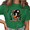 1-Green, variant on Women's Blue Woodland Fox Graphic Short Sleeve T-Shirt Soft Cotton Crewneck Top