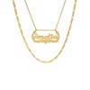 Personalized Name Necklace with Diamond Cut