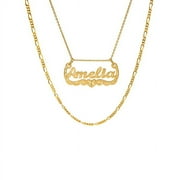 Personalized Name Necklace with Diamond Cut