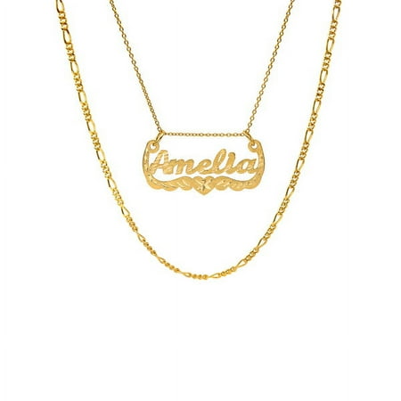 Personalized Name Necklace with Diamond Cut