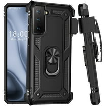 Military Grade Hybrid Case with Belt Clip Holster for Samsung Galaxy S23 Plus - Black