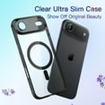 thumbnail image 4 of JETech Magnetic Slim Case for iPhone 17 Air Compatible with MagSafe, Camera Lens Full Protection, Ultra-Thin Lightweight Clear Minimalist Protective Phone Cover, 6.5-Inch Display (Black), 4 of 5