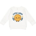 thumbnail image 2 of Inktastic Little Latka Cute Hanukkah Design Toddler Sweatshirt, 2 of 4