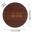 thumbnail image 2 of TIMIFIS Multifunctional Electronic Clock Fashionable and Minimalist Wooden Alarm Clock, Multifunctional LED Night Light Wooden Clock, Creative Intelligent Clock, Electronic Clock Alarm Clock, 2 of 4