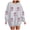 Light Gray, variant on Duqingm Womens Halloween Sweatshirt Crewneck Cute Ghost Graphic Long Sleeve Fleece Pullover Sweatshits Oversized Fall Outfits,2XL