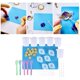 thumbnail image 1 of Tazas de de Silicona Reutilizables Lavables 100 Ml Tazas de Medición para Joyería de Resina Epoxi Líquida Que Fabrica Herramientas de Pegamento 36Piezas Macarena Vasos de resina para mezclar, 1 of 8
