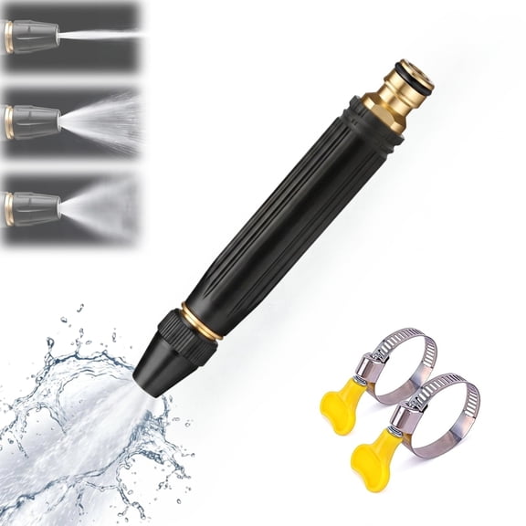 High Pressure Washer Gun with Booster Nozzle, Multi Purpose Adjustable Garden Hose Spray Nozzle for Car Wash and Patio Cleaning