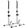 thumbnail image 1 of Soozier Pair of Steel Home Gym Exercise Barbell Rack Holder Free Weight Lifting, 1 of 9