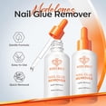 thumbnail image 3 of modelones 30ml Nail Glue Remover for Press On Nails, Upgrade Clear Stick On Nails Remover for Acrylic Tips, Nail Polish Remover with Wood Stick, 3 of 8