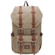 thumbnail image 1 of Mochila de viaje escolar KAUKKO para universidad flexible con portátil para 15 ", 22L (lienzo / Caqui) KAUKKO  EP5AApricot, 1 of 5