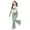 A01-Light Green, variant on LRen Girls Outfits Size 5 Cartoon Print Short Sleeve T Shirt Tops and Elastic Waist Pants Outfits Set Crewneck Fashion Streetwear Short Sleeve Set Back To School Clothes