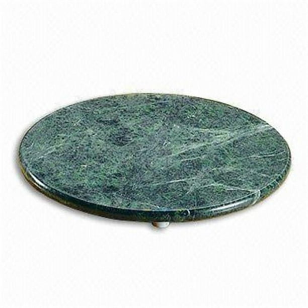 Green Marble 8 in. Round Trivet
