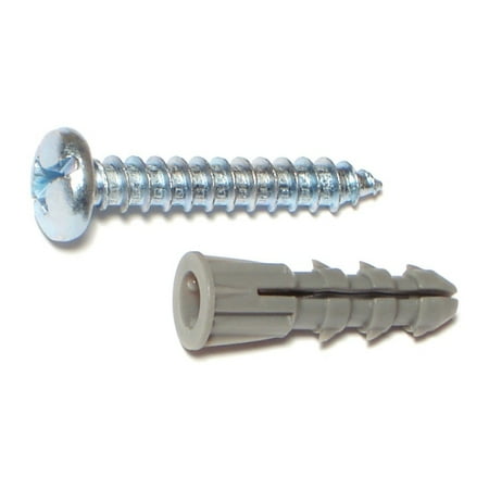 

#14 to #16 x 1-3/8 Ribbed Plastic Anchors
