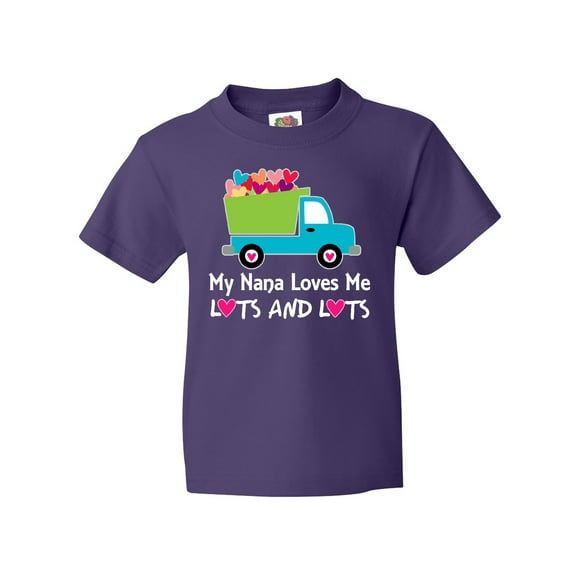 Inktastic Nana Loves Me Grandson Boys Youth T-Shirt