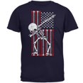 thumbnail image 1 of T-Shirt Homme Squelette Drapeau Américain 4 Juillet, 1 of 1