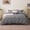 Gray, variant on Sleep Zone 90gsm Duvet Cover Set Queen Soft Microfiber Bedding with Zipper & Corner Ties, Black